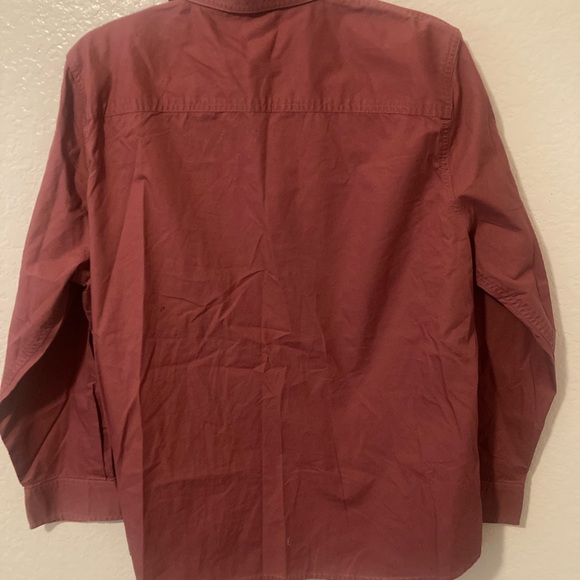 Lauren Ralph Lauren Women's Button-Down Shirt in Rich Burgundy - Picture 2 of 3